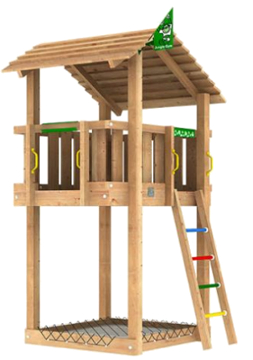 Houten Speeltoren - Jungle Shelter